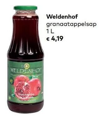 Weldenhof granaatappelsap 1l