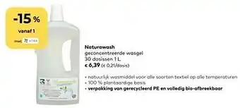 Bio Planet Naturawash geconcentreerde wasgel 1l aanbieding