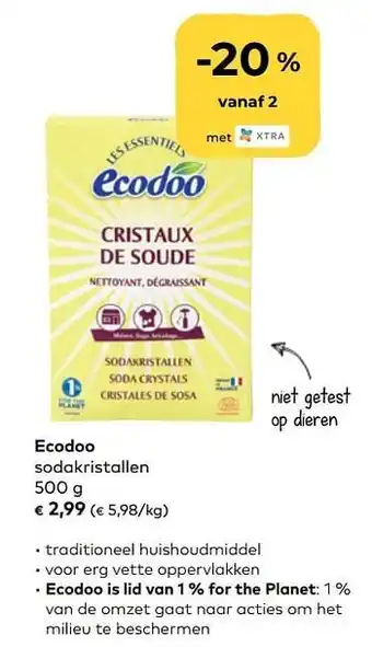 Ecodoo sodakristallen 500g