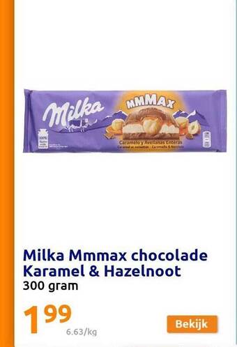 Milka Mmmax Chocolade Karamel & Hazelnoot