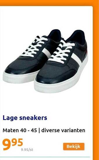 Action Lage Sneakers aanbieding