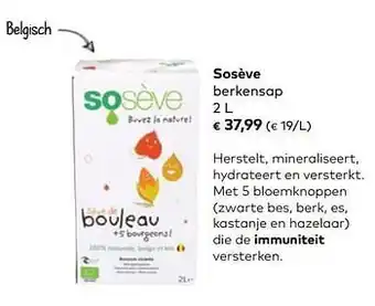 Bio Planet Sosève berkensap 2l aanbieding