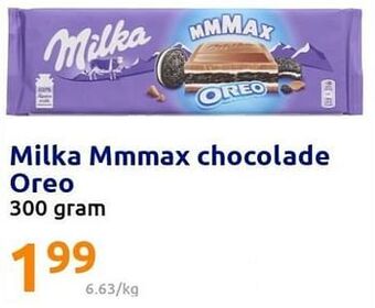 Action Milka mmmax chocolade oreo aanbieding