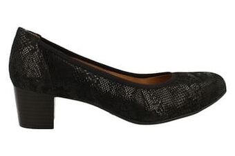 Berca Shoes Caprice Pump Dames Comfort G Wijdte - Zwart aanbieding