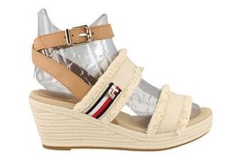 Berca Shoes Tommy Hilfiger Sandaal Op Sleehak Dames - Beige aanbieding