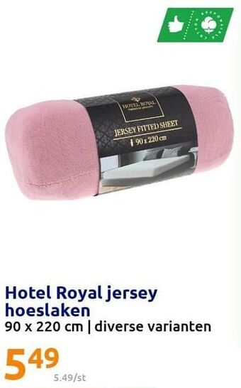 Action Hotel royal jersey hoeslaken aanbieding