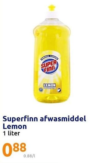 Action Superfinn afwasmiddel lemon aanbieding