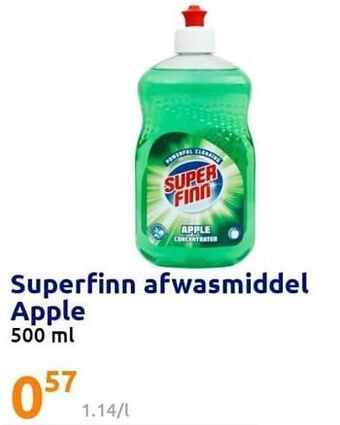 Action Superfinn afwasmiddel apple aanbieding