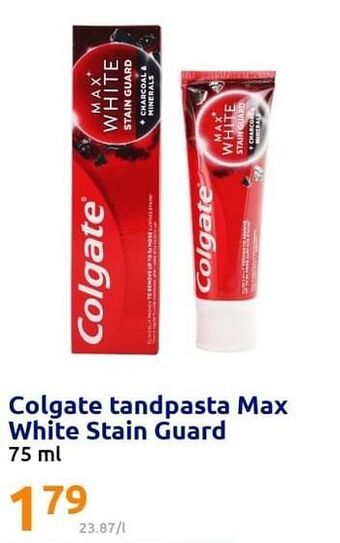 Action Colgate tandpasta max white stain guard aanbieding