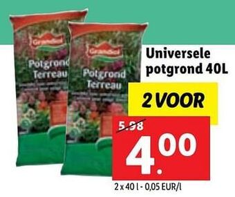Lidl Universele potgrond aanbieding