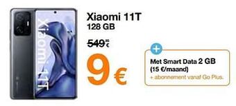 Orange Xiaomi 11t 128 gb aanbieding
