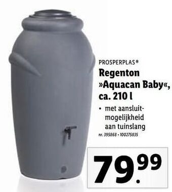 Lidl Regenton aquacan baby aanbieding