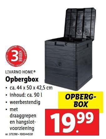 Lidl Opbergbox aanbieding