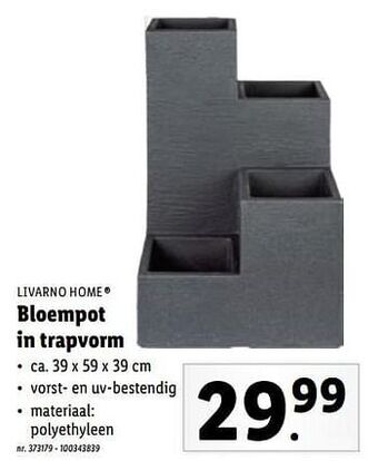 Lidl Bloempot in trapvorm aanbieding