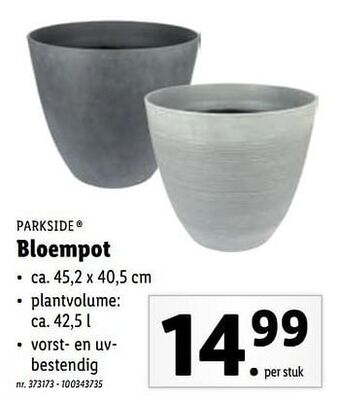 Lidl Bloempot aanbieding