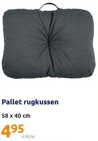 Action Pallet rugkussen aanbieding