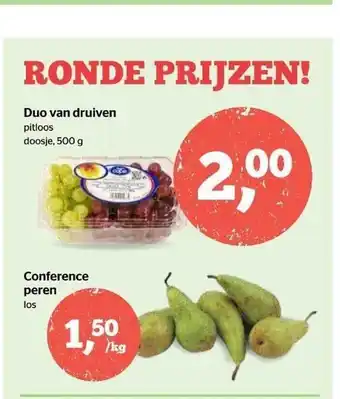 Spar Duo Van Druiven, Conference Peren aanbieding