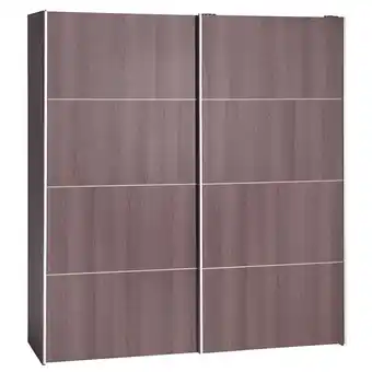 Leen Bakker Schuifdeurkast Verona - grijs eiken - 200x182x64 cm aanbieding