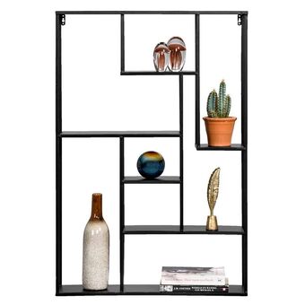 Leen Bakker Wandrek Moskou - zwart - 90x60x14 cm aanbieding