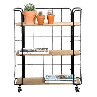 Leen Bakker Bakkerskast Olaf breed - zwart/naturel aanbieding