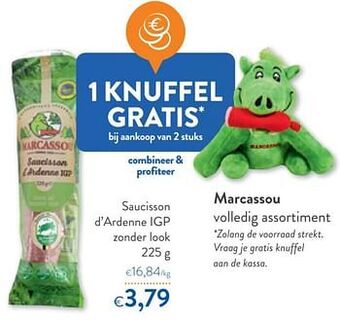 OKay Marcassou saucisson d`ardenne igp zonder look aanbieding