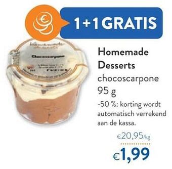 OKay Homemade desserts chocoscarpone aanbieding