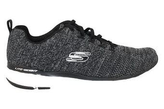 Berca Shoes Skechers Loopschoen Dames Bkw Black Air-Coolded Memory Foam Flex Appeal 3.0 - Zwart aanbieding