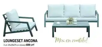 Loungeset ancona 3-zit