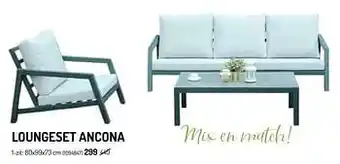Oh Green Loungeset ancona 1-zit aanbieding