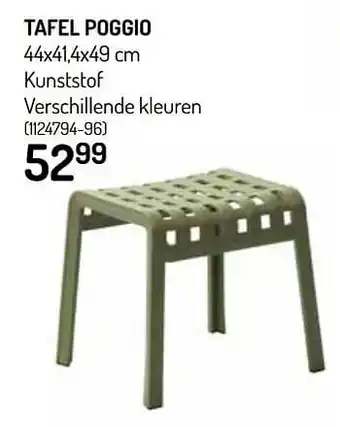 Oh Green Tafel poggio aanbieding