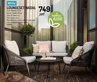 Oh Green Loungeset nadal aanbieding