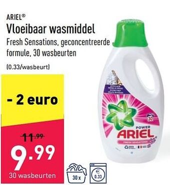 ALDI Vloeibaar wasmiddel aanbieding