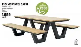 Picknicktafel capri