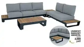 Loungeset marco met hoekzetel
