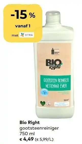 Bio right gootsteenreiniger 750ml