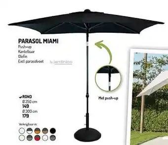 Oh Green Parasol miami rond aanbieding