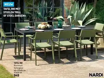 Oh Green Tafel rio aanbieding