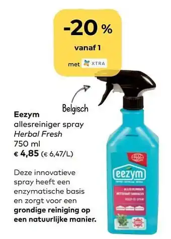 Bio Planet Eezym allesreiniger spray herbal fresh 750 ml aanbieding