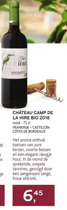 Alvo Château Camp De La Hire Bio 2018 aanbieding