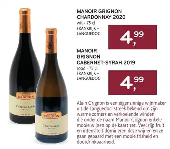 Alvo Manoir Grignon Chardonnay 2020 aanbieding