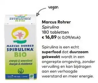 Marcus rohrer spirulina 180 tabletten