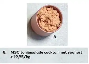 Bio Planet Msc tonijnsalade cocktail met yoghurt aanbieding