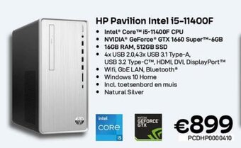 CompuDeals HP Pavilion Intel i5-11400F aanbieding