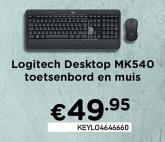 CompuDeals Logitech Desktop MK540 toetsenbord en muis aanbieding