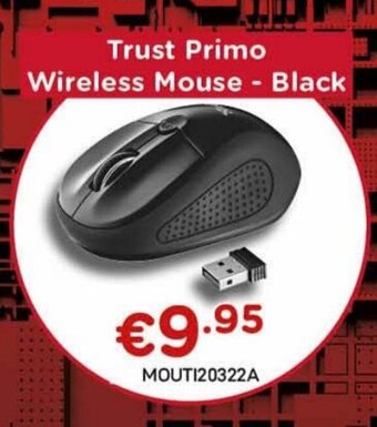 CompuDeals Trust Primo Wireless Mouse Black aanbieding