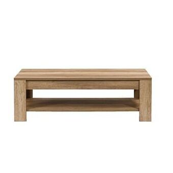Leen Bakker Salontafel Lidia - eikenkleur - 45x140x68 cm - Leen Bakker aanbieding