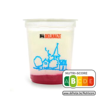 Delhaize Yoghurt | Vol | Aardbei aanbieding