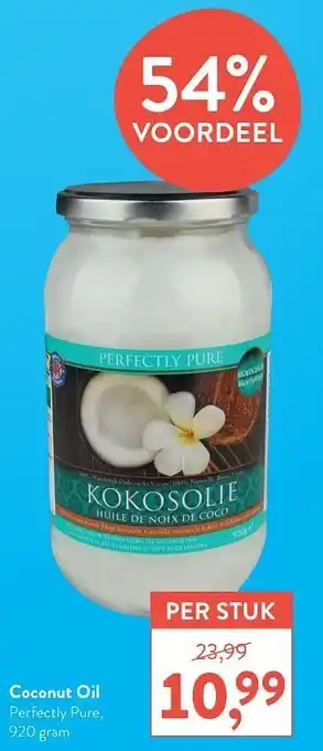 Holland & Barrett Coconut oil perfectly pure 920g aanbieding