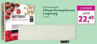 Hittepit kersenpitkussen langwerpig treets