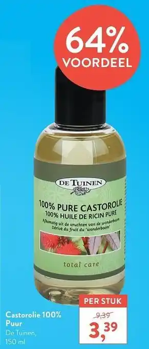 Holland & Barrett Castorolie 100% puur de tuinen 150ml aanbieding